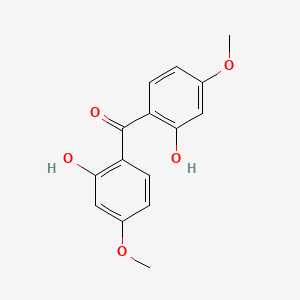 Molecular structure of 2,2-Dihydroxy-4,4-dimethoxybenzophenone