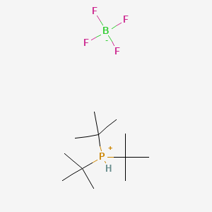 Molecular structure of Tri-tert-butylphosphine tetrafluoroborate