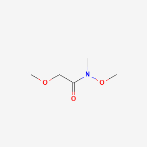 Molecular structure of N-Methoxy-N-methyl-2-methoxyacetamide