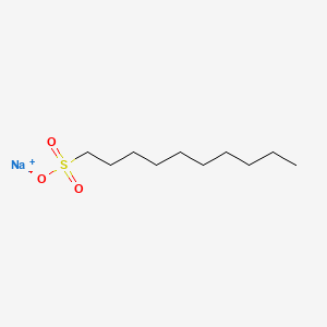Molecular structure of 1-Decanesulfonic acid sodium salt