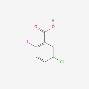 Molecular structure of 5-Chloro-2-iodobenzoic acid