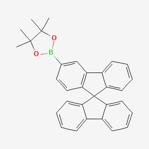 Molecular structure of 9,9-Spirodifluorene-3-Boronic acid pinacol ester
