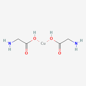 Molecular structure of Bis(2-aminoacetoxy)copper