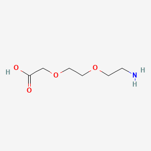 Molecular structure of 2-(2-(2-Aminoethoxy)ethoxy)acetic acid