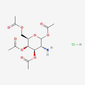 Molecular structure of 1,3,4,6-Tetra-O-acetyl-2-amino-2-deoxy-D-galactopyranose Hydrochloride