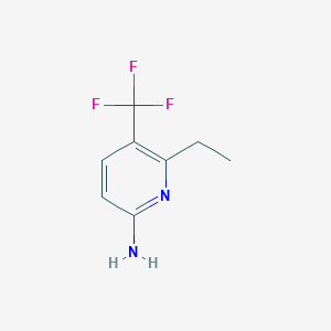 Molecular structure of 6-Ethyl-5-(trifluoromethyl)-2-pyridinamine