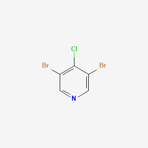 Molecular structure of 3,5-dibromo-4-chloropyridine