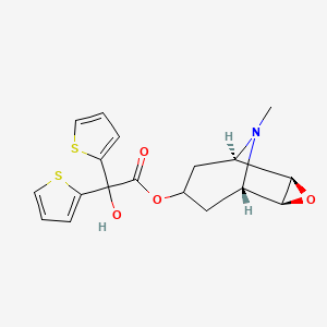 Molecular structure of Scopine-2,2-dithienyl glycolate