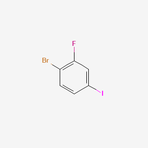 Molecular structure of 4-Bromo-3-fluoroiodobenzene