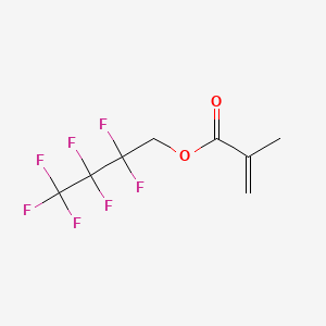 Molecular structure of 2,2,3,3,4,4,4-Heptafluorobutyl methacrylate