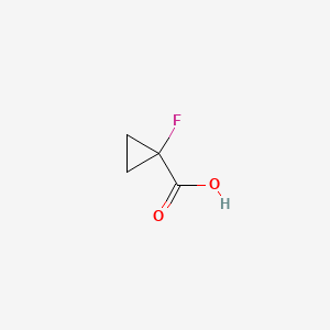 Molecular structure of 1-Fluoro-cyclopropanecarboxylic acid
