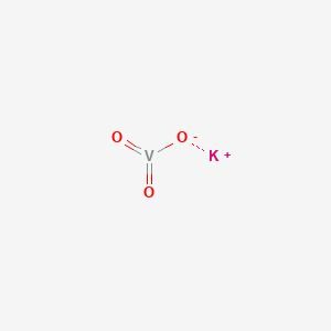 Molecular structure of Potassium metavanadate