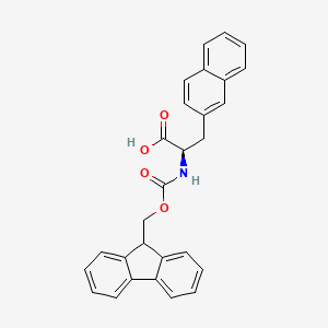 Molecular structure of (R)-N-Fmoc-2-Naphthylalanine