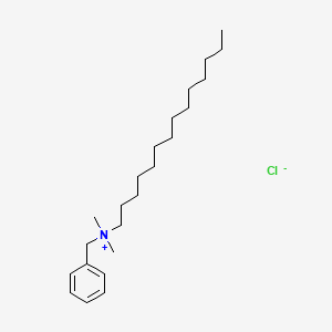Molecular structure of Tetradecyldimethylbenzylammonium chloride
