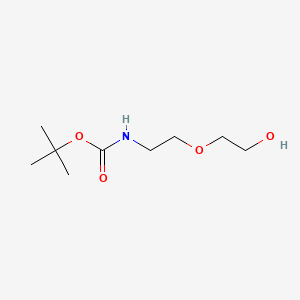 Molecular structure of [2-(2-Hydroxy-ethoxy)-ethyl]-carbamic acid tert-butyl ester