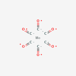 Molecular structure of Molybdenum hexacarbonyl