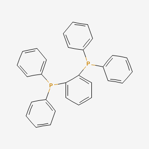 Molecular structure of 1,2-Bis(diphenylphosphino)benzene