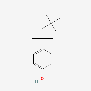 Molecular structure of 4-tert-Octylphenol