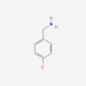 Molecular structure of 4-Fluorobenzylamine