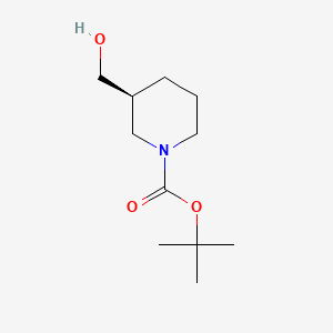 Molecular structure of (S)-1-Boc-3-(hyroxymethyl)piperidine