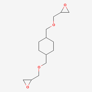 Molecular structure of 1,4-Bis((2,3-epoxypropoxy)methyl)cyclohexane