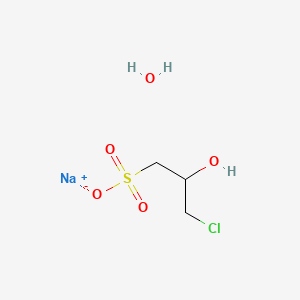 Molecular structure of Sodium 3-chloro-2-hydroxypropanesulphonate hemihydrate
