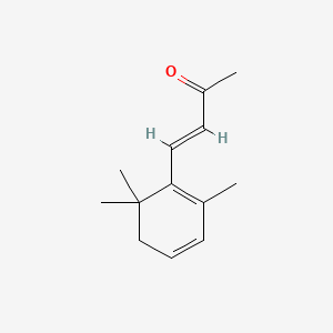 Molecular structure of (E)-4-(2,6,6-trimethylcyclohexa-1,3-dien-1-yl)but-3-en-2-one