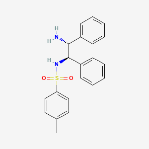 Molecular structure of (1R,2R)-(-)-N-(4-Toluenesulfonyl)-1,2-diphenylethylenediamine