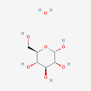Molecular structure of D-(+)-Glucose monohydrate