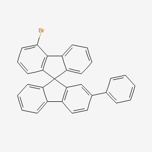 Molecular structure of 4-Bromo-2-phenyl-9,9-spirobi9H-fluorene