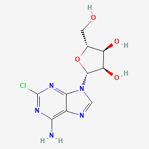 Molecular structure of 6-Amino-2-chloropurine riboside