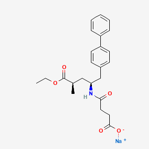 Molecular structure of Sacubitril Sodium