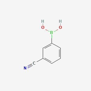 Molecular structure of 3-Cyanophenylboronic acid