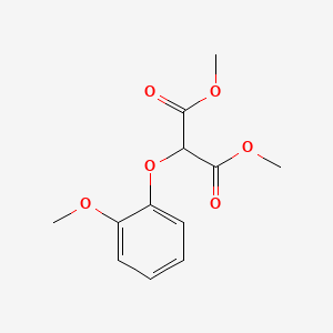 Molecular structure of Dimethyl 2-(2-methoxyphenoxy)malonate