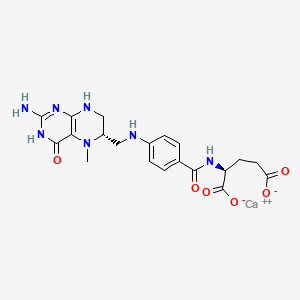 Molecular structure of Calcium levomefolate
