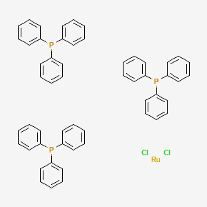 Molecular structure of Tris(triphenylphosphine)ruthenium(II) chloride