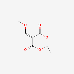Molecular structure of 5-(methoxymethylene)-2,2-dimethyl-1,3-dioxane-4,6-dione
