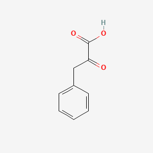 Molecular structure of 2-Oxo-3-phenylpropanoic acid