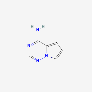 Molecular structure of Pyrrolo2,1-f1,2,4triazin-4-amine