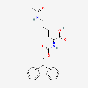 Molecular structure of Fmoc-N-Acetyl-L-lysine