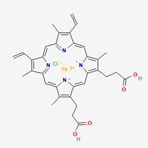 Molecular structure of Hemin