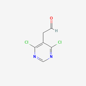 Molecular structure of 4,6-Dichloro-5-pyrimidineacetaldehyde