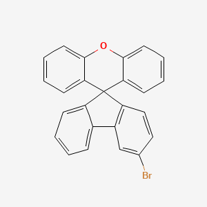Molecular structure of 3-Bromospiro[9H-fluorene-9,9-[9H]xanthene]