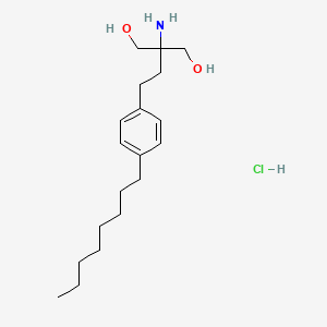 Molecular structure of Fingolimod hydrochloride
