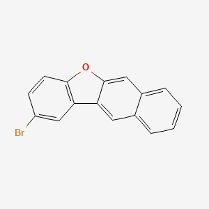 Molecular structure of 2-broMobenzob-naphtho2,3-dfuran