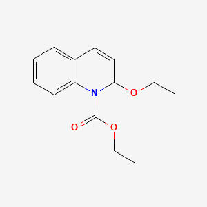 Molecular structure of N-Ethoxycarbonyl-2-ethoxy-1,2-dihydroquinoline