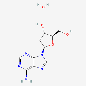 Molecular structure of 2-Deoxyadenosine monohydrate
