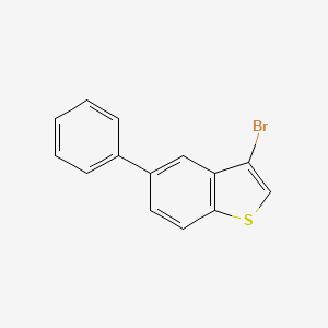 Molecular structure of Benzobthiophene, 3-bromo-5-phenyl-