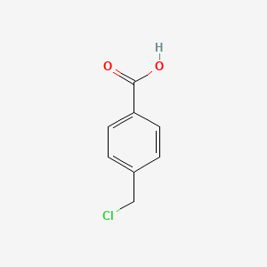 Molecular structure of 4-(Chloromethyl)benzoic acid