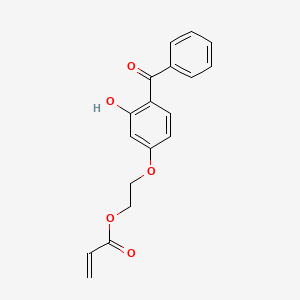 Molecular structure of 2-(4-Benzoyl-3-hydroxyphenoxy)ethyl acrylate